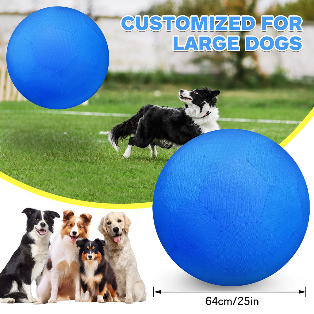 25" Waterproof Durable Dual-Layer Herding Ball for Dogs and Horses (Blue) H511056