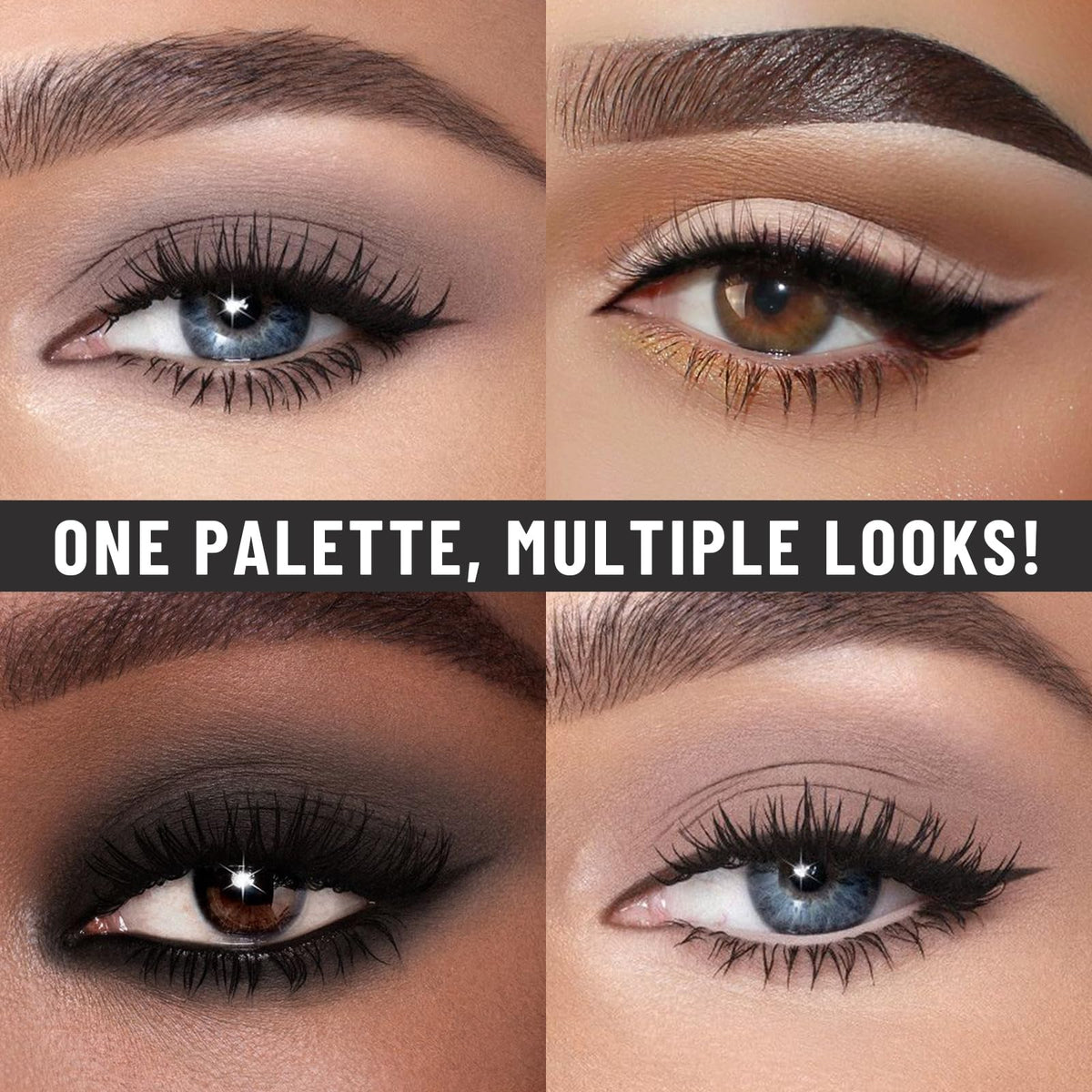 12 Color Neutral Matte Shimmer Eyeshadow Palette with Brush D98142