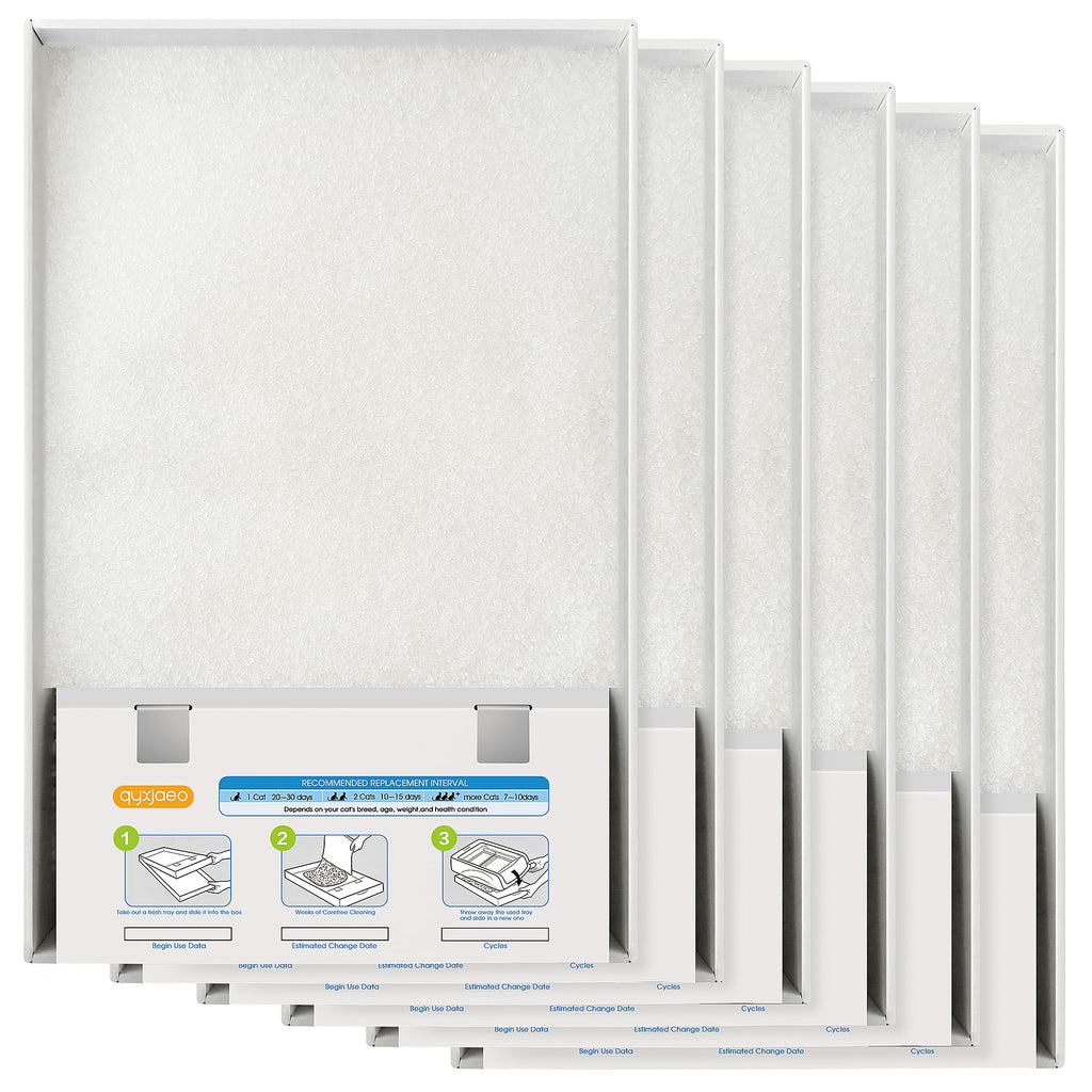 Crystal Cat Litter Tray Refill White 6-Pack C52653