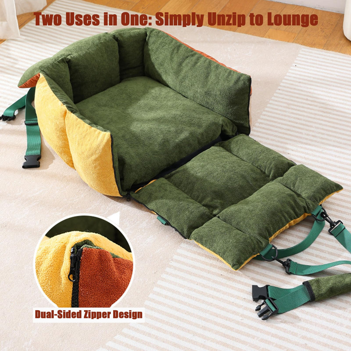 2-in-1 Dog Car Seat for Small Dogs F889615