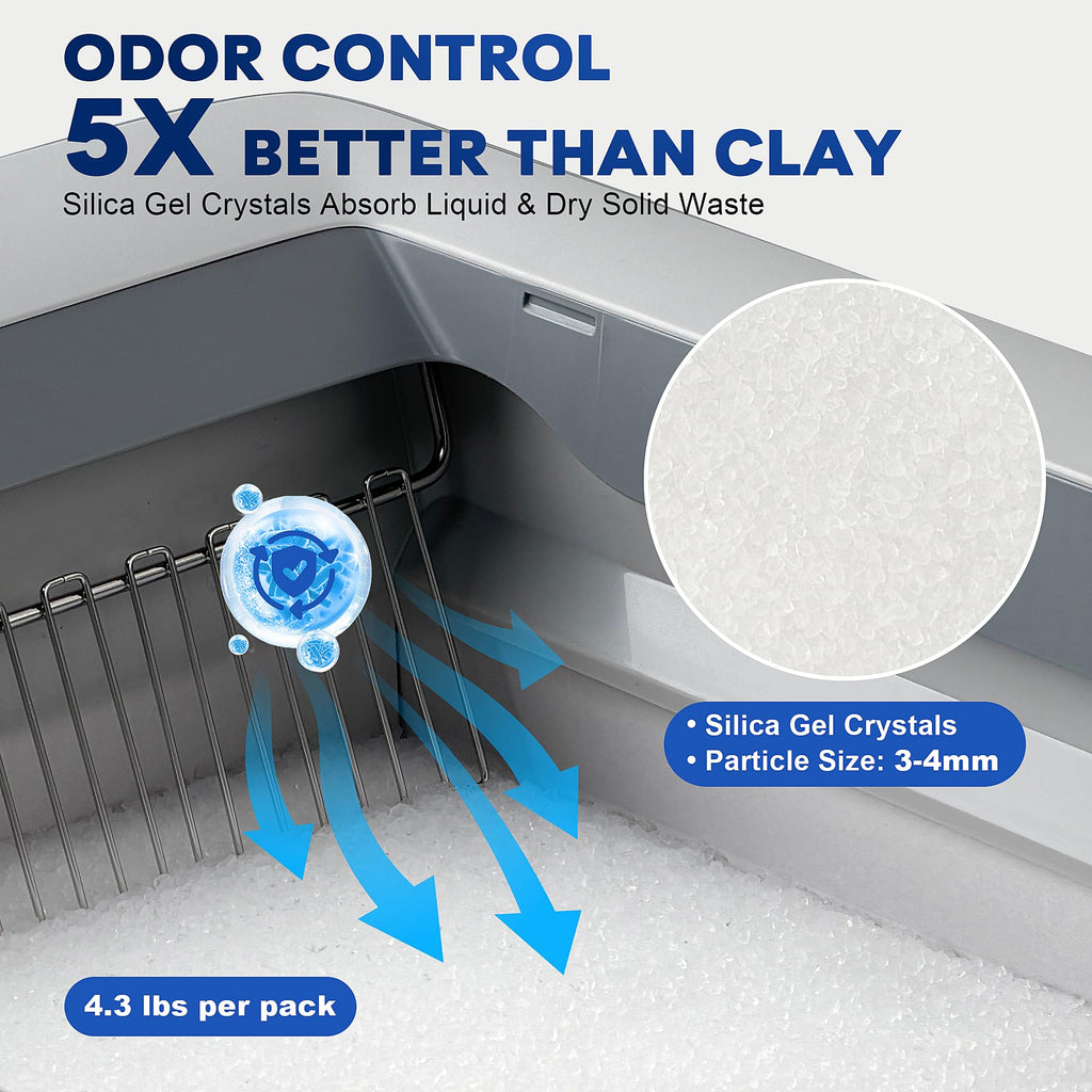 Crystal Cat Litter Tray Refill White 6-Pack C52653