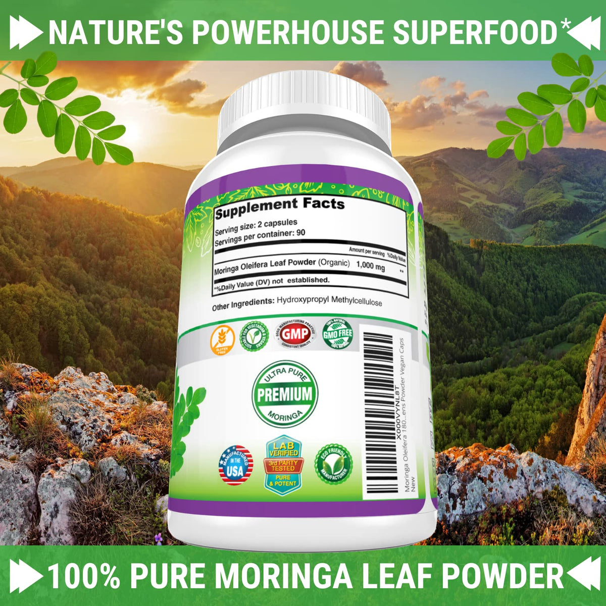Moringa Capsules 180 Pills M936437