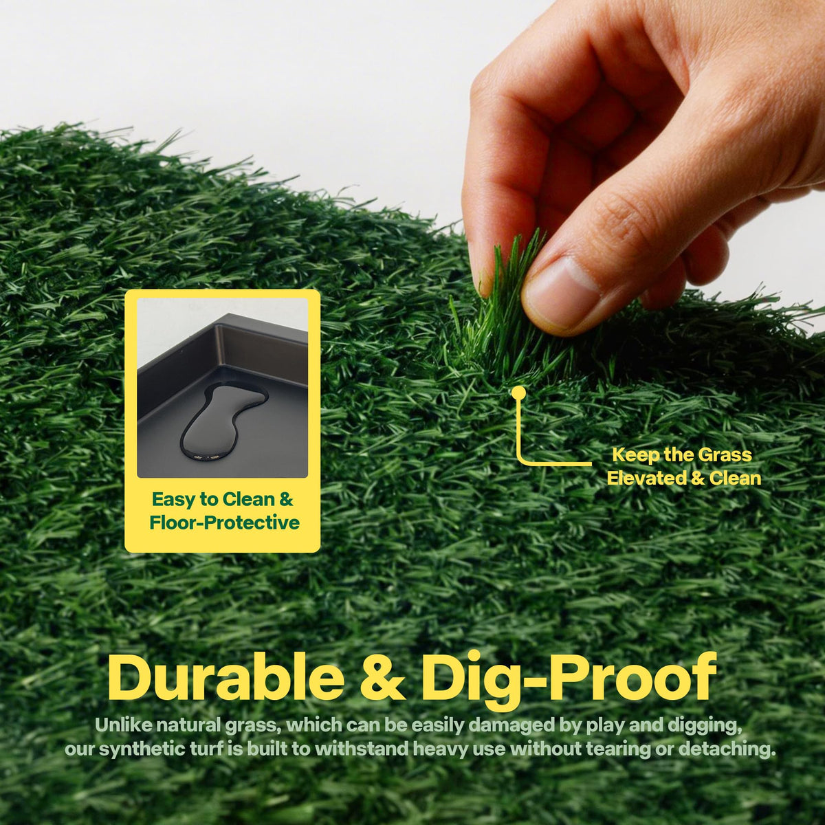 Dog Grass Pad with Tray E327
