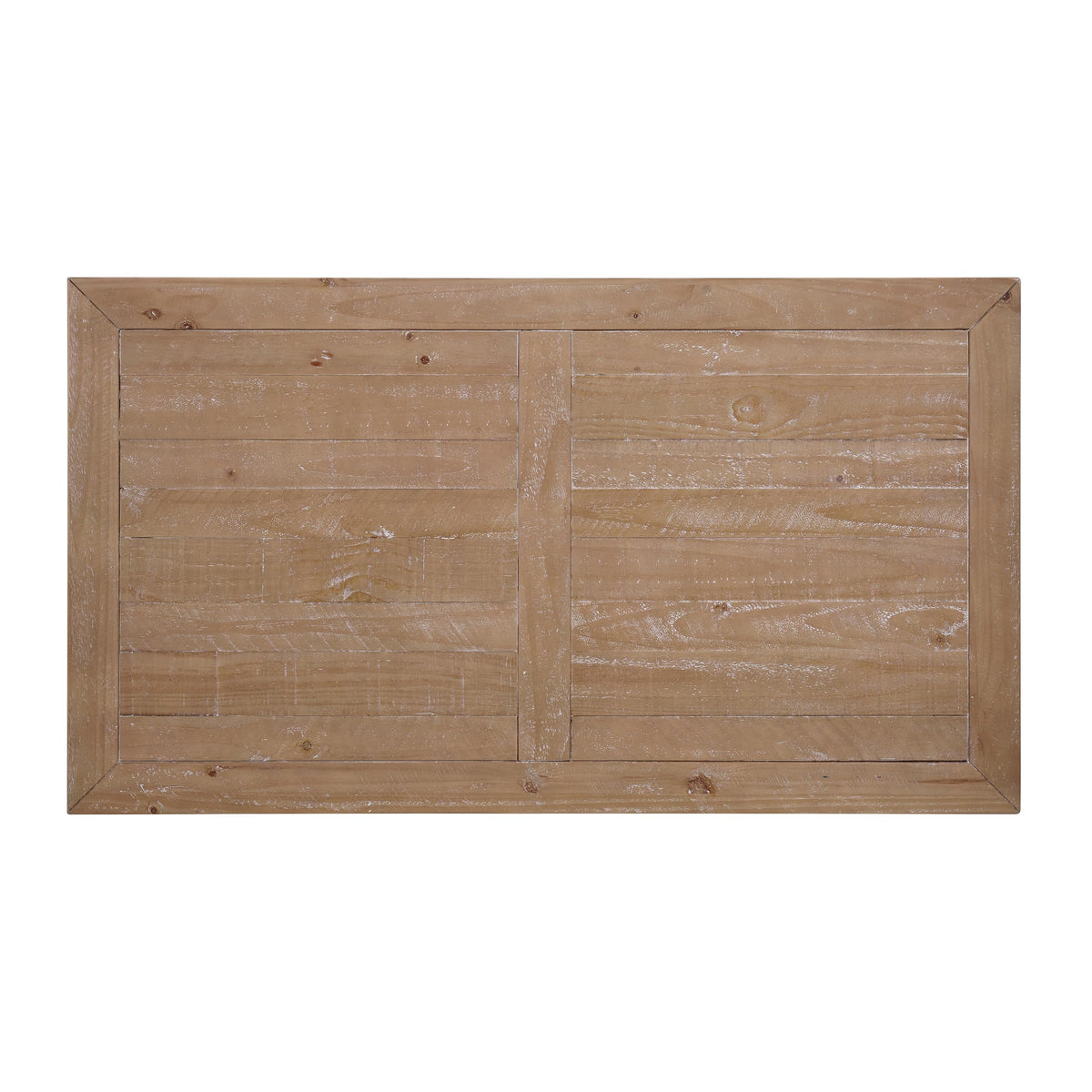 Solid Wood Coffee Table, Black and Driftwood T340