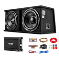 Dual 12" Enclosed Powered Subwoofer with Amplifier D63087