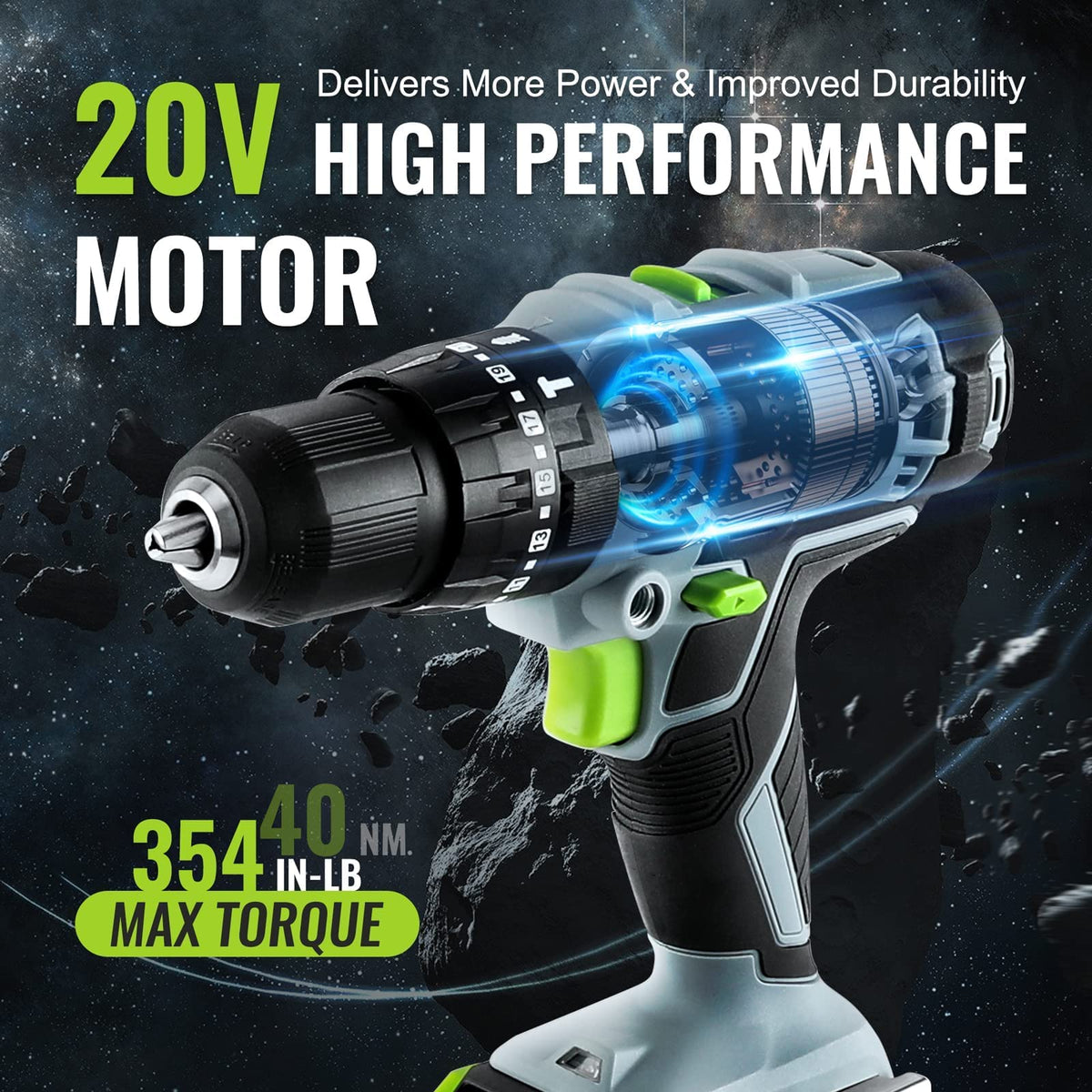 20V MAX Cordless Drill Driver Set V61326