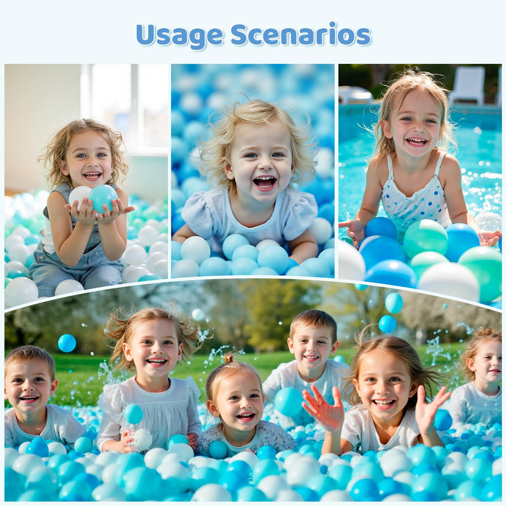 BPA Free Crush Proof Plastic Ball Pit Balls 2.15 Inch E289