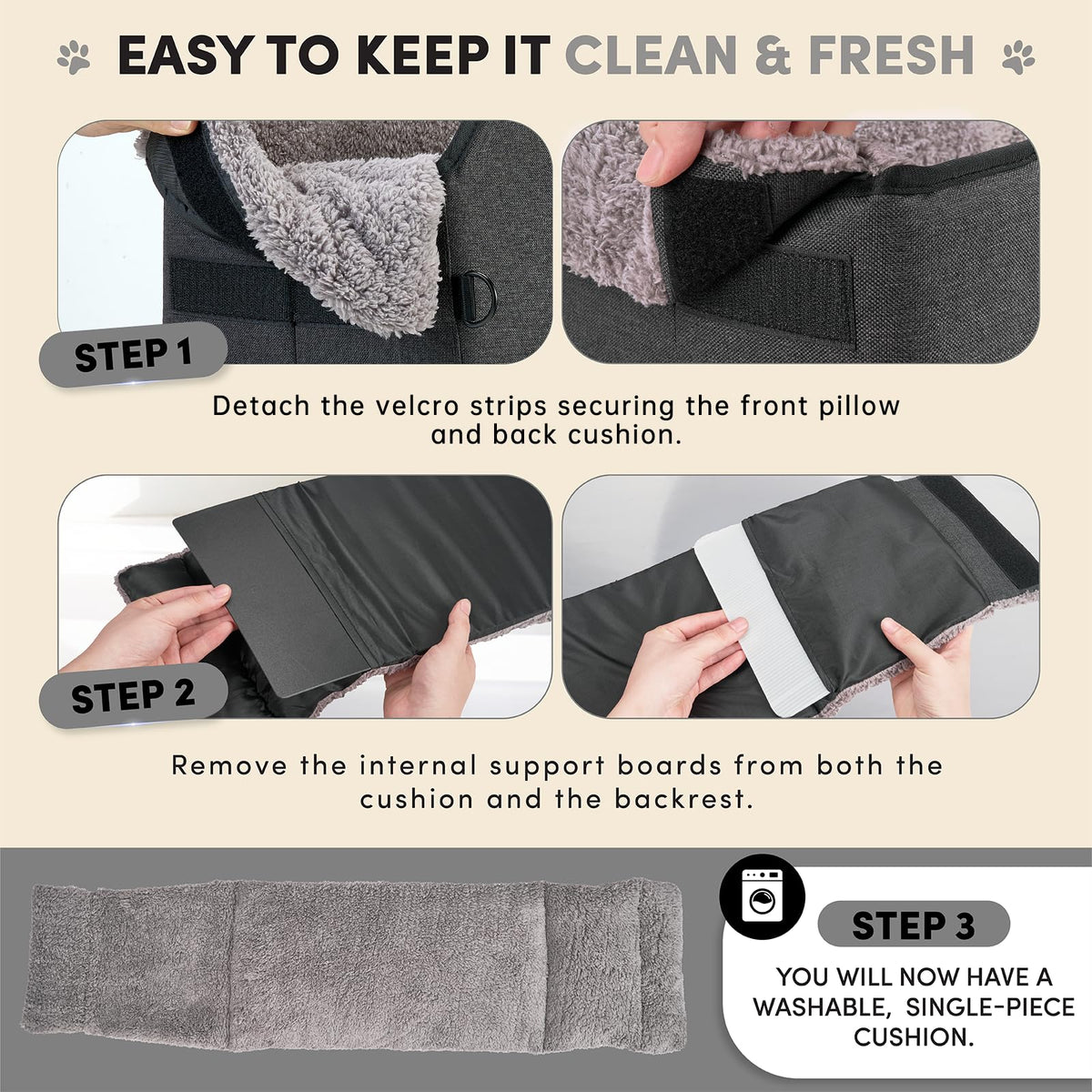 Grey Dog Car Seat I90312