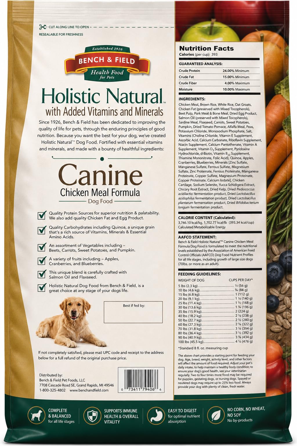 Chicken Meal & Brown Rice Dry Dog Food 6.6 lb F317886