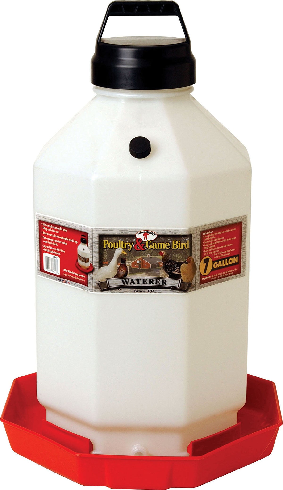 7 Gallon Hanging Automatic Poultry Waterer Dispenser G884755