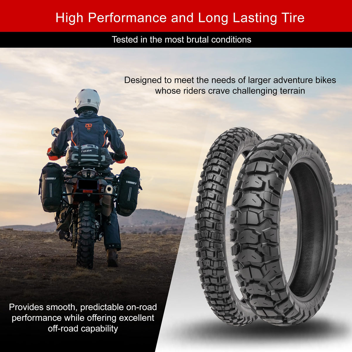 150/70B-17 Adventure Motorcycle Tire O970930