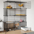 Large 4-Tier Cat Cage with Litter Box D986936