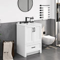 24" White Bathroom Vanity with Sink S8980