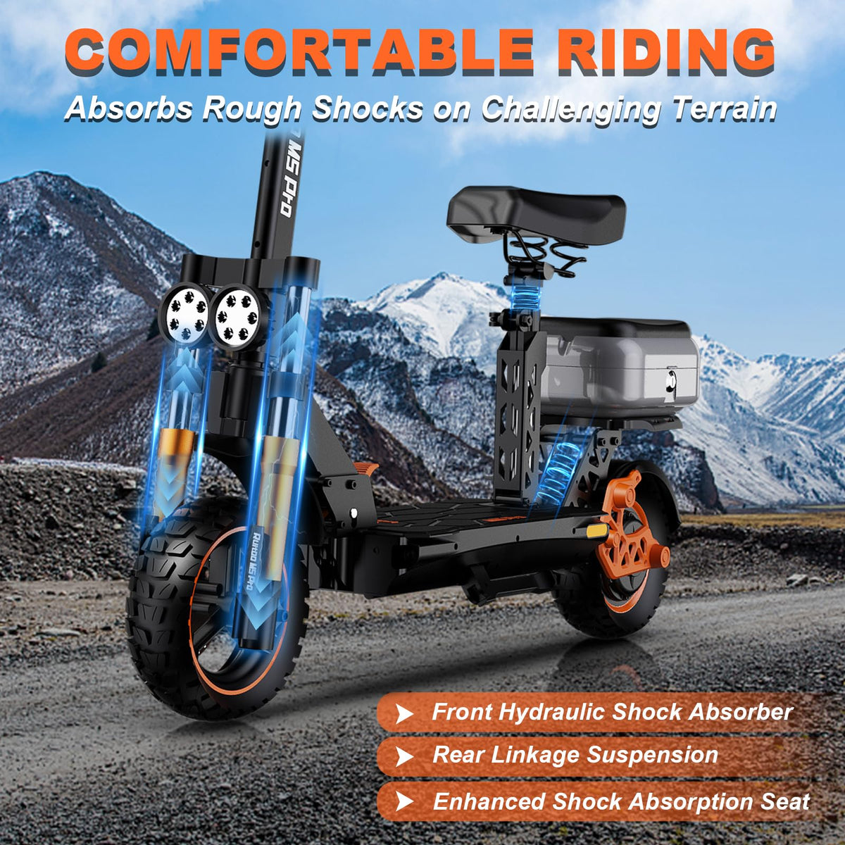 1200W Off Road Electric Scooter with Dual Suspension L6284