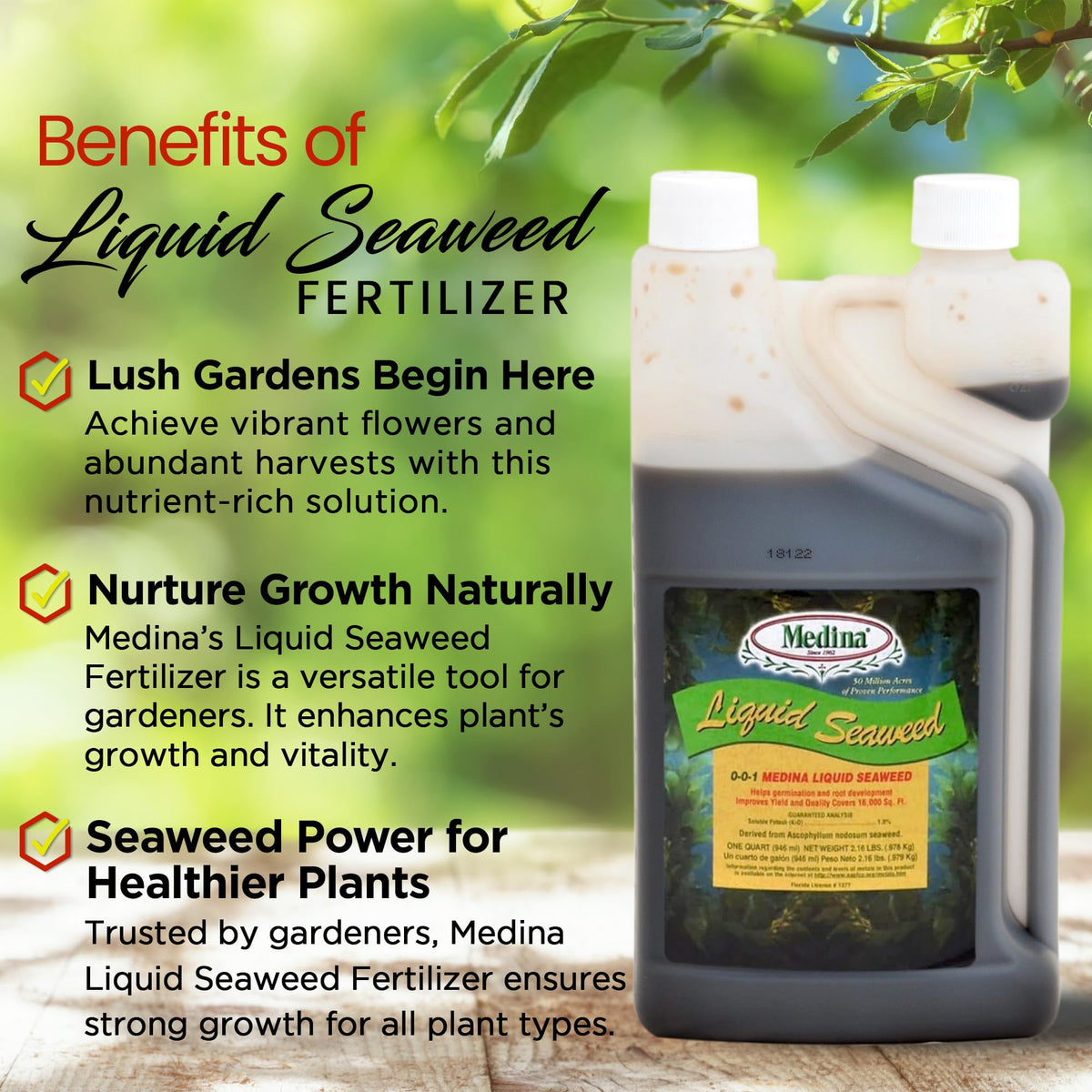 Liquid Seaweed Fertilizer 1 Quart R30358