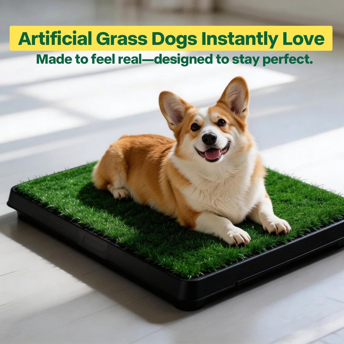 Dog Grass Pad with Tray E327