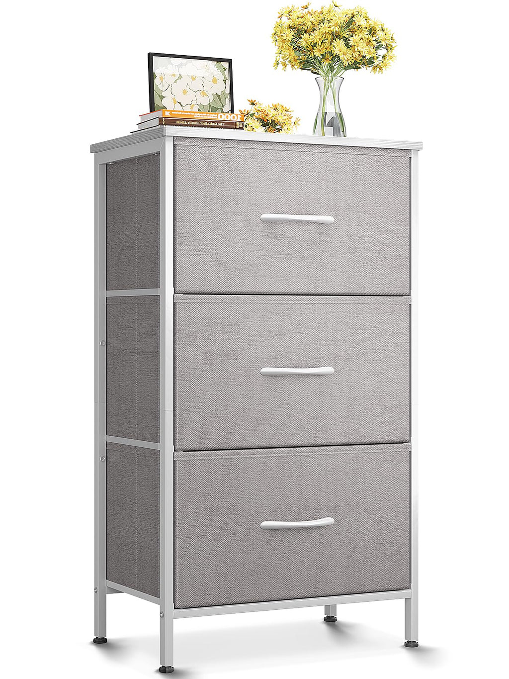 Light Grey 3 Drawer Dresser T715019