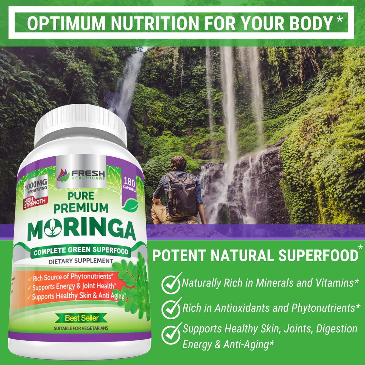 Moringa Capsules 180 Pills M936437