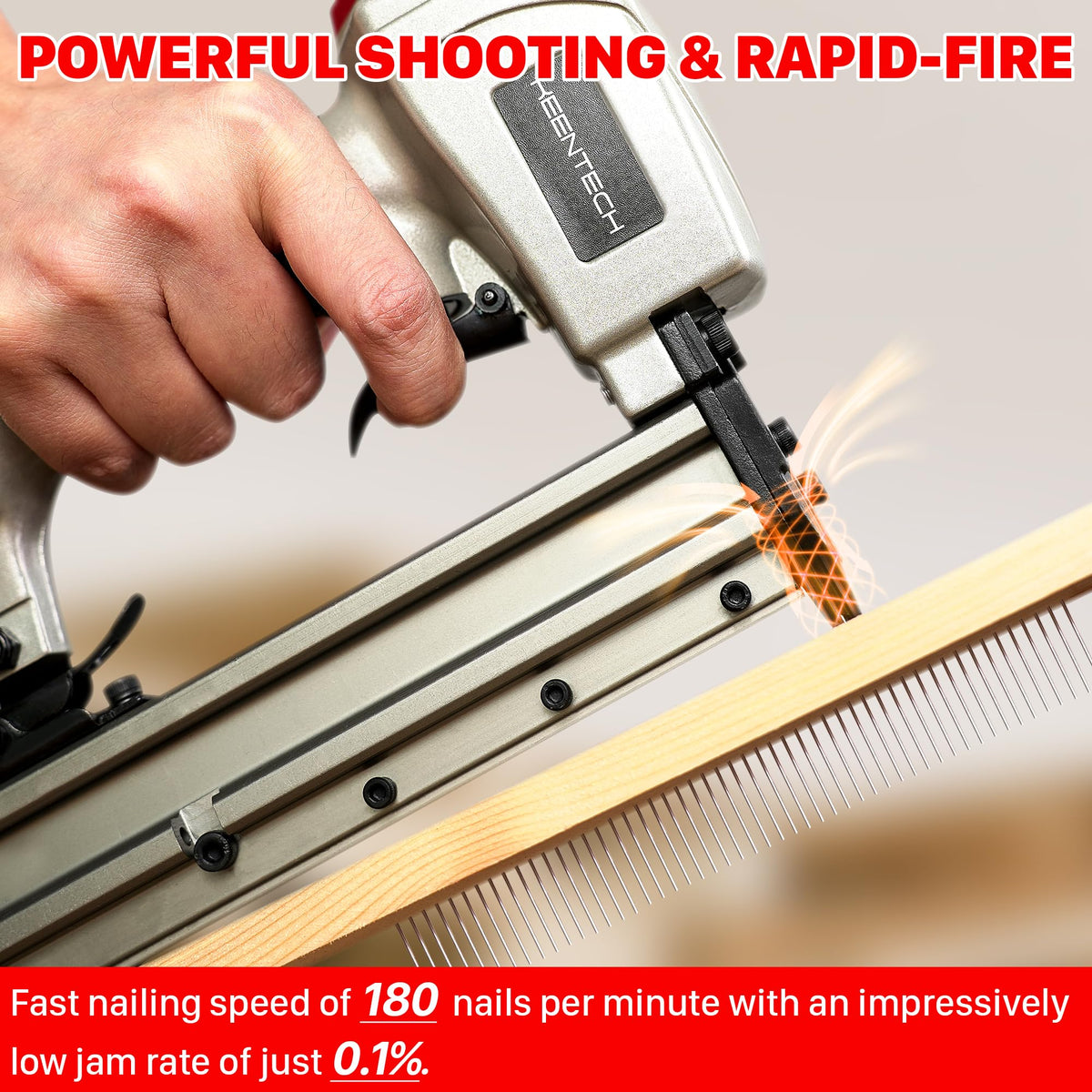 Pneumatic Pin Nailer 23 Gauge with 2160pcs Pin Nails C43265