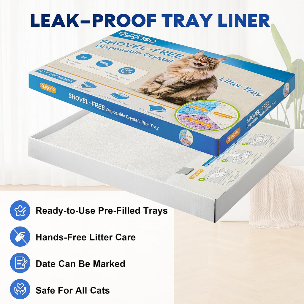 Crystal Cat Litter Tray Refill White 6-Pack C52653