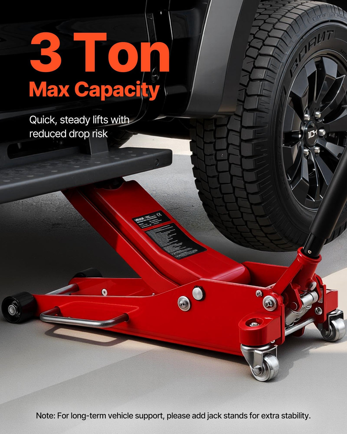 3 Ton Aluminum and Steel Low Profile Floor Jack T33198