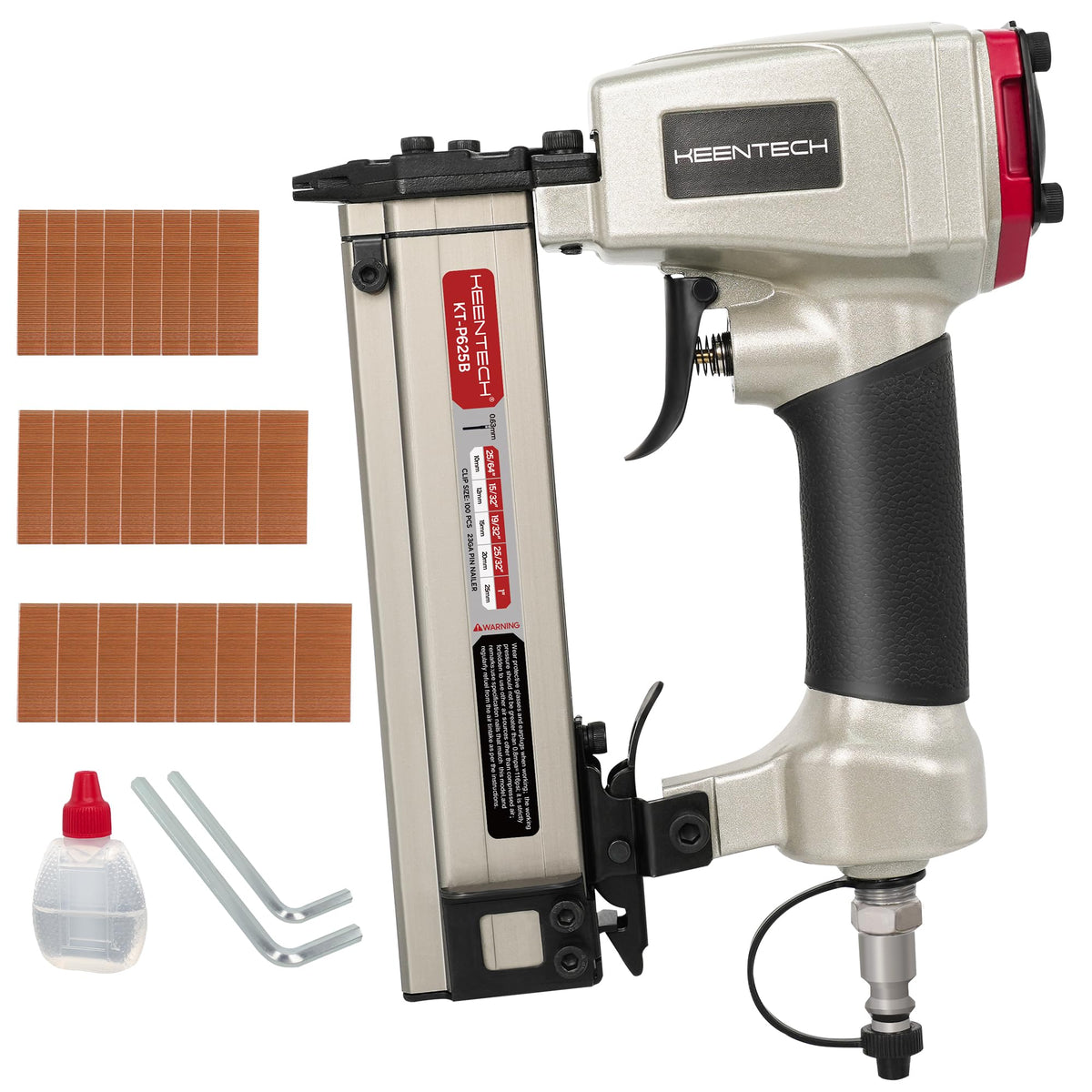 Pneumatic Pin Nailer 23 Gauge with 2160pcs Pin Nails C43265