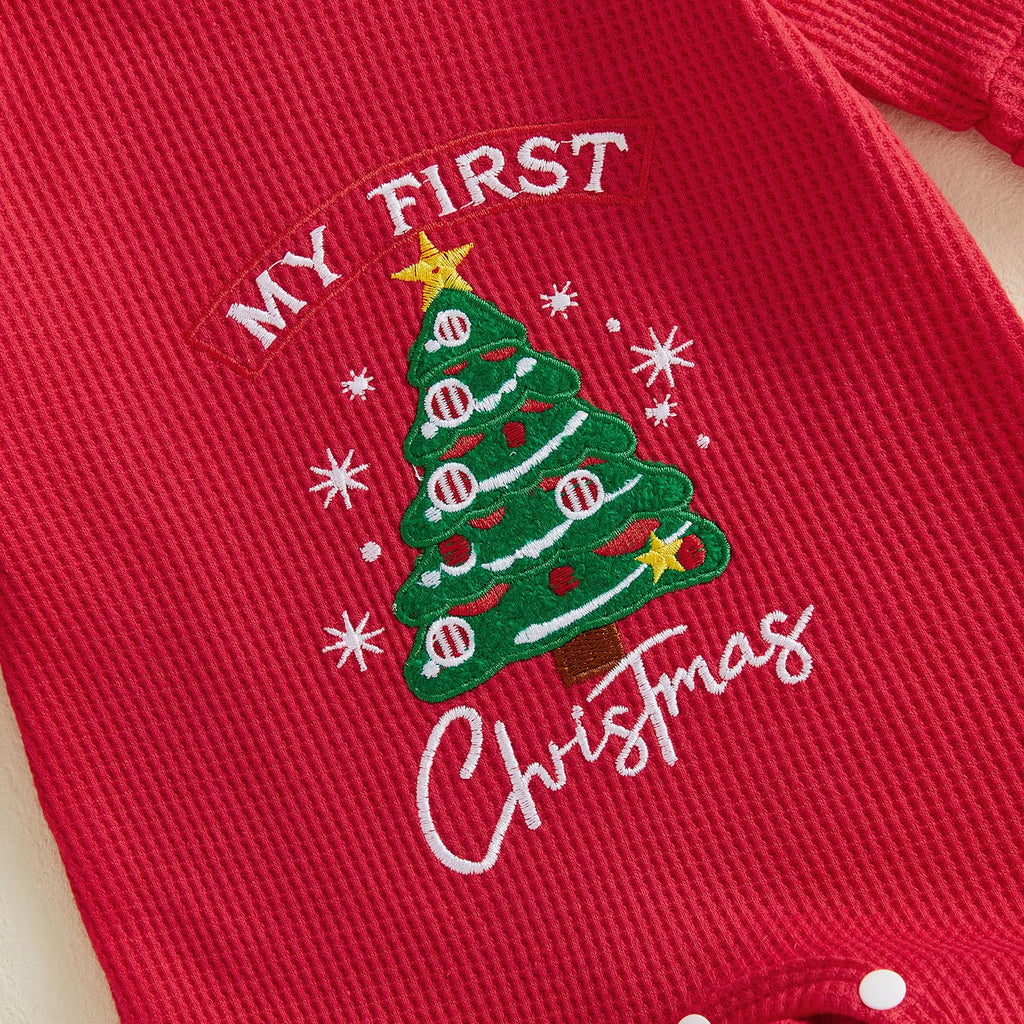 Christmas Baby Romper Jumpsuit Hat Set R463314