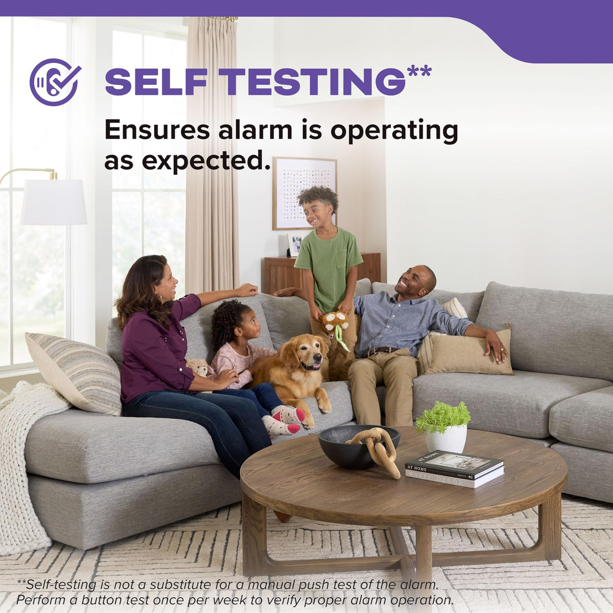 Smoke & Carbon Monoxide Detector, AA Battery-Powered, 3 Pack M7860