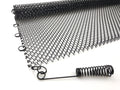 Black Fireplace Mesh Screen Curtain, Two Panels E69676